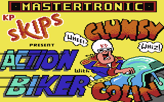 Action Biker title screen