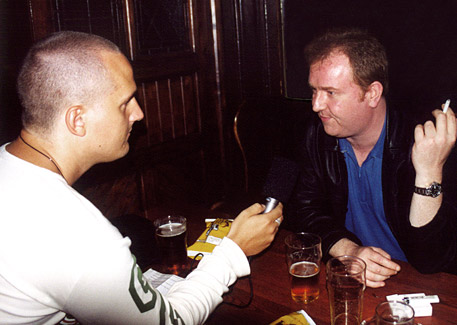 The interview with Adam Gilmore was done in Marquis of Granby (a London pub).