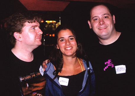 Chris Abbott, Emilie and Boz just an hour before the event ended. Oh, the event, the glorius event!